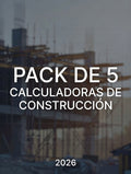 Pack de 5 Calculadoras de Construcción